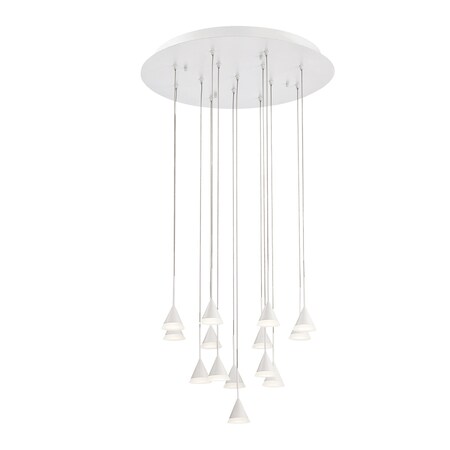 Eurofase ALBION, 14LT LED CHANDELIER, WHT 28177-012